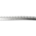 935 Argentium Silver Bezel wire, Gallery wire, Gallery ribbon, Gallery pattern, Argentium silver, Jewelry making, Setting - 4 inch (10 cm)