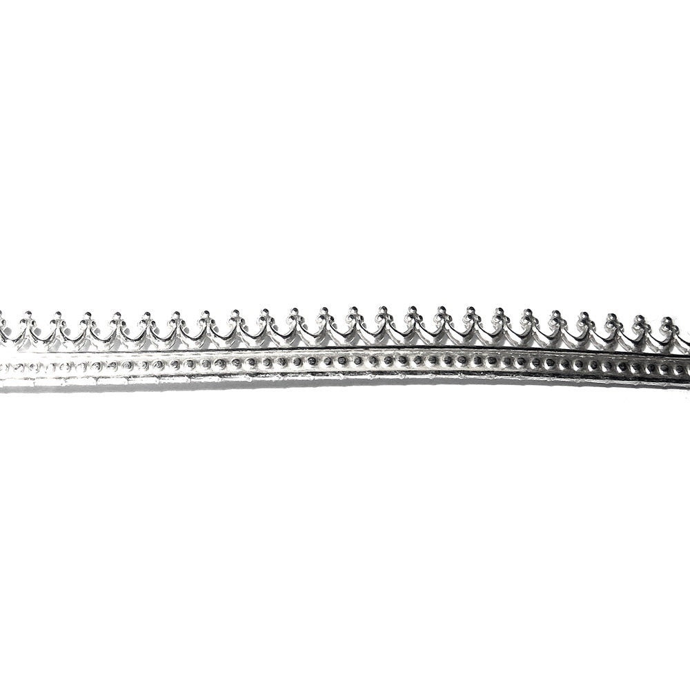 935 Argentium Silver Bezel wire, Gallery wire, Gallery ribbon, Gallery pattern, Argentium silver, Jewelry making, Setting - 4 inch (10 cm)