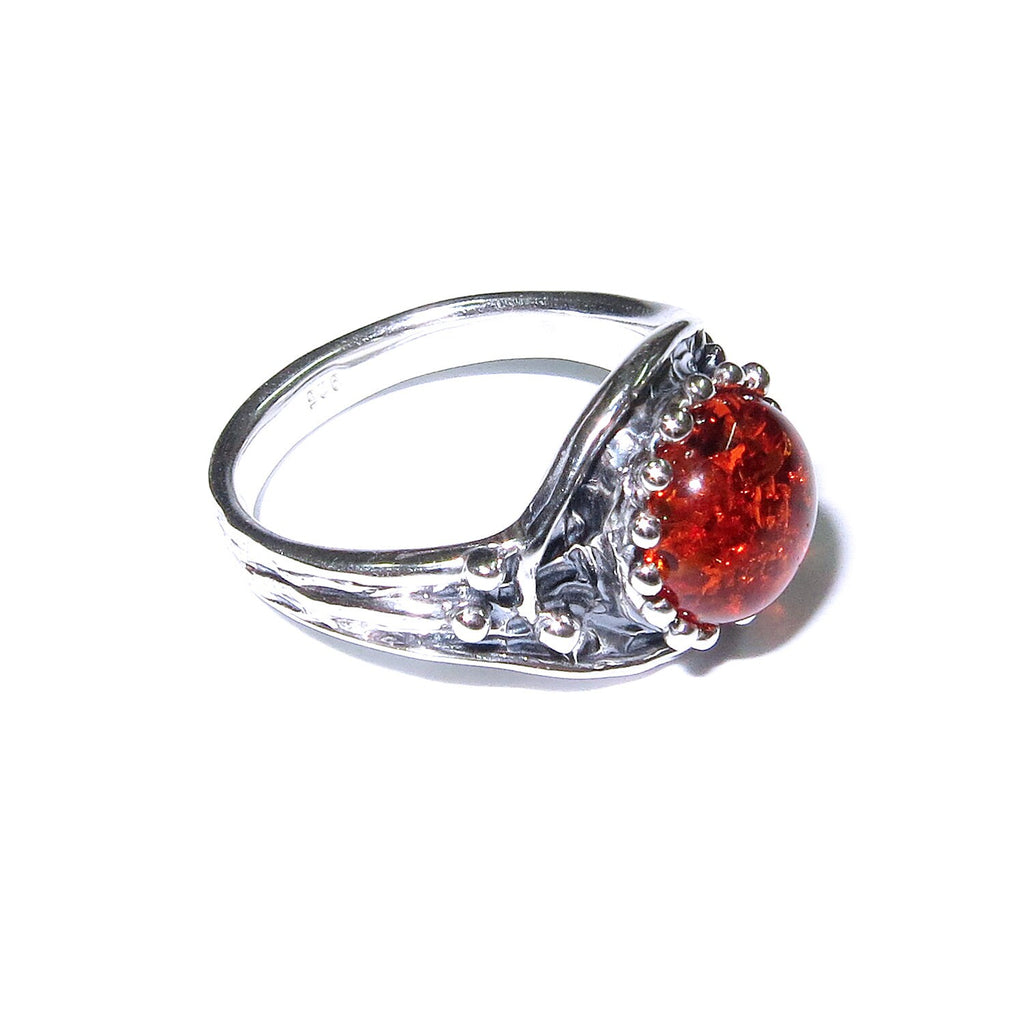 Madagascar Copal ring 925 sterling silver with stamp size 6, Handmade ring, single copy, 925 Sterling silver, Madagascar Copal, gemstone