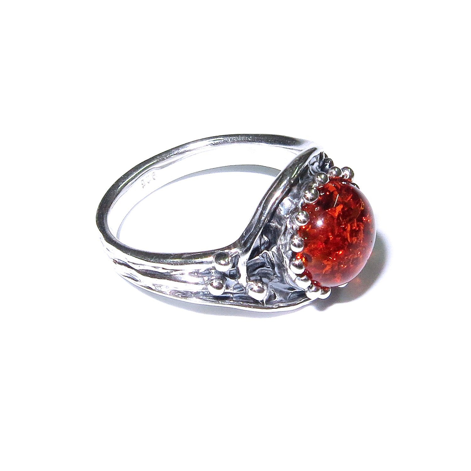 Madagascar Copal ring 925 sterling silver with stamp size 6, Handmade ring, single copy, 925 Sterling silver, Madagascar Copal, gemstone