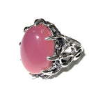 Statement Chalcedony ring 925 sterling silver size 7, Handmade ring, single copy, 925 sterling silver, Natural Lavender Chalcedony, gemstone