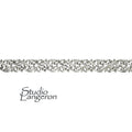 935 Argentium Silver Bezel wire, Gallery wire, Gallery ribbon, Gallery pattern, Argentium silver, Jewelry making, Silver - 4 inch (10 cm)