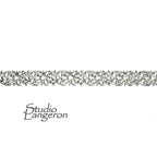 935 Argentium Silver Bezel wire, Gallery wire, Gallery ribbon, Gallery pattern, Argentium silver, Jewelry making, Silver - 4 inch (10 cm)