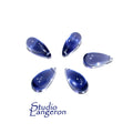 Natural Iolite Smooth Teardrop Beads size 15x7 mm, Iolite  Gemstone, Jewelry making, Natural Gemstone Teardrop beads - 1 piece