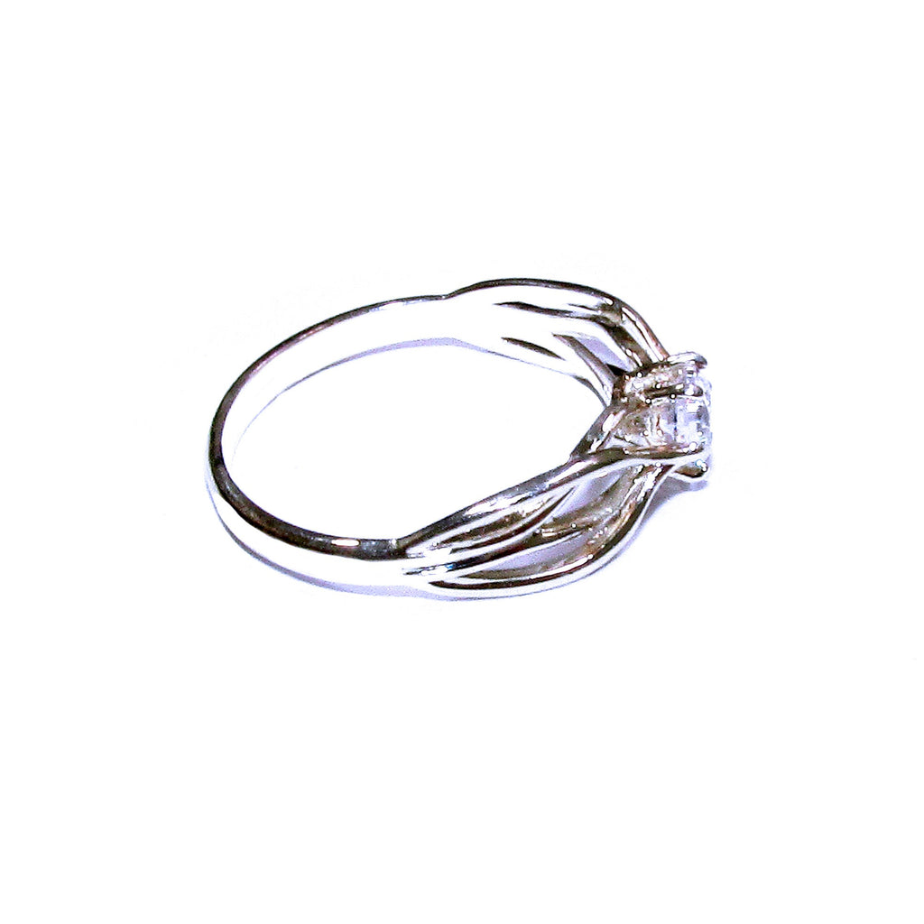 White topaz ring 925 sterling silver size 5, Handmade ring, single copy, sterling silver, White topaz ring, silver ring, Gift ring