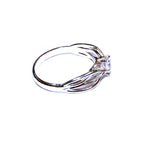 White topaz ring 925 sterling silver size 5, Handmade ring, single copy, sterling silver, White topaz ring, silver ring, Gift ring