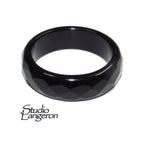 Natural Black onyx band Ring, size 4, 4.5, 5, 9, 10 Black onyx stone ring, Band Rings, Natural Gemstone, Unisex rings, Solid gemstone