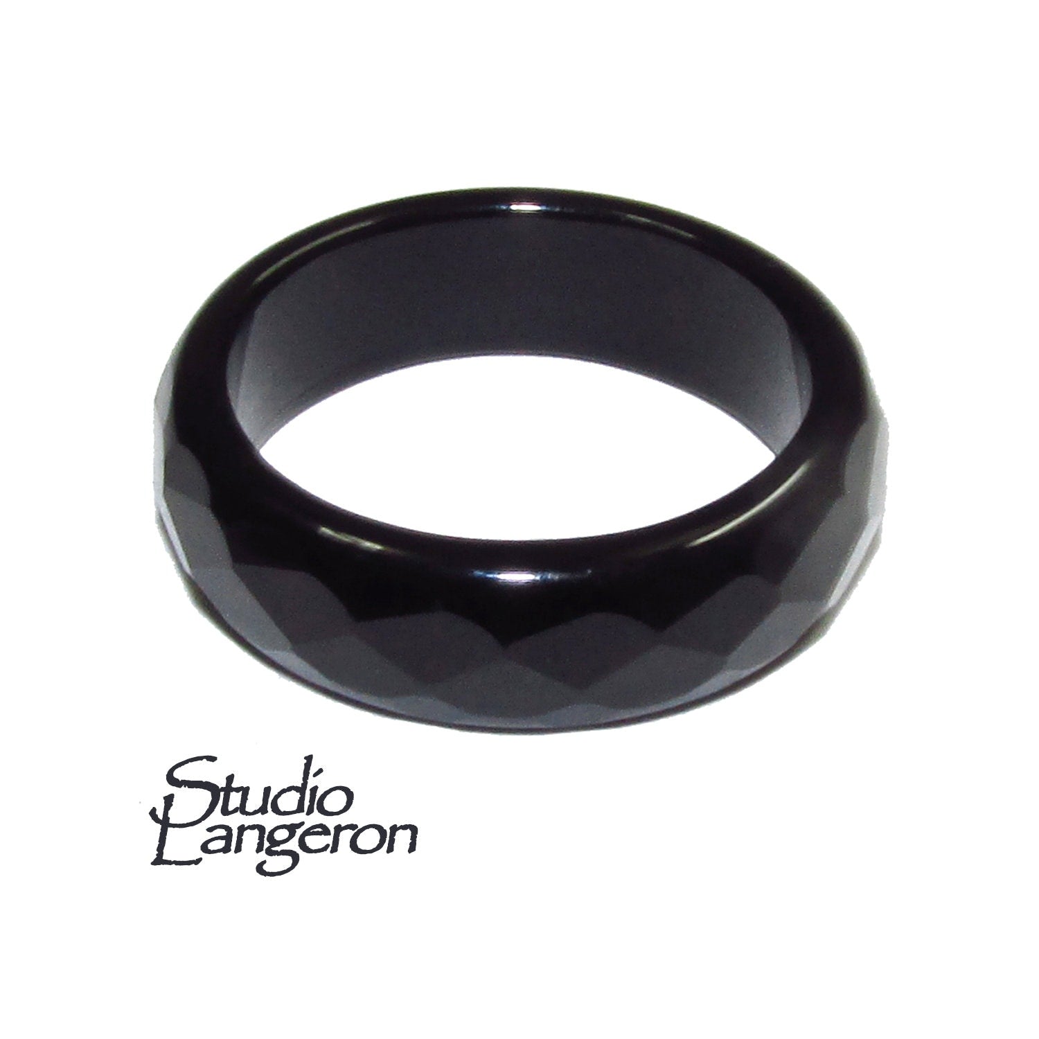 Natural Black onyx band Ring, size 4, 4.5, 5, 9, 10 Black onyx stone ring, Band Rings, Natural Gemstone, Unisex rings, Solid gemstone