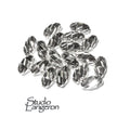 925 Sterling Silver Diamond cut shiny oval Beads Size 3x5, 4x7 mm, Jewelry making, Diamond cut oval Beads, Silver oval beads - 1 piece