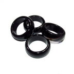 Natural Black onyx band Ring size 4, 4 1/2, 6, 6 1/2, 7, 7 1/2, 8, 8 1/2, 9, 9 1/2, 10, Black onyx stone ring, Band Rings, Gemstone ring