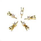 14K Yellow Gold Filled Crystal Pendant Bail (13.5x3.5mm) - 1 Piece