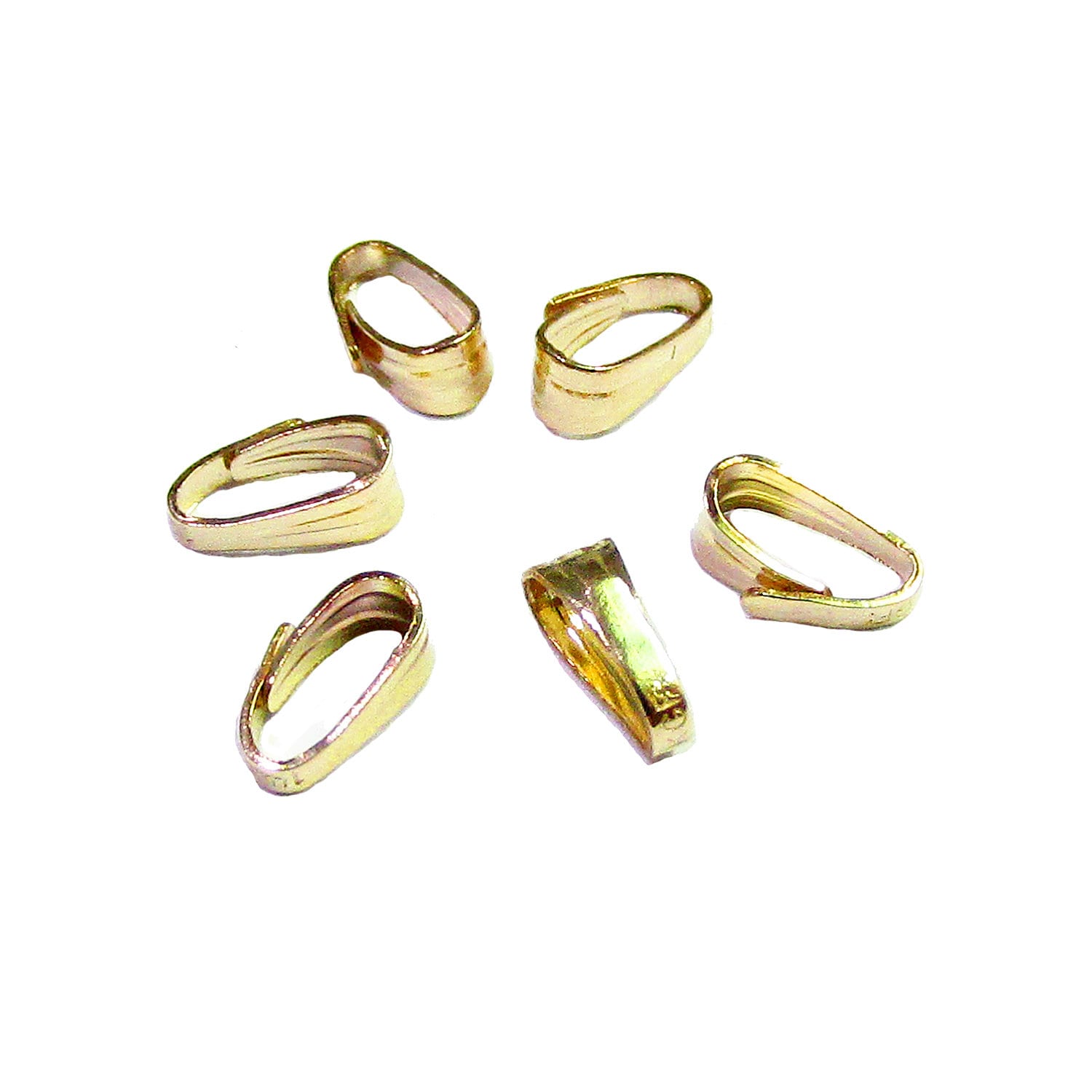 14K yellow gold filled Snap-On Pendant Small Bail size 5.3x2.5 mm, Gold filled snap on Bail, Jewelry making, Bail findings - 1 piece