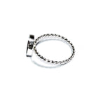 925 sterling silver twisted blank ring with bezel cup 10 mm size 4, 5, 6, 7, 8, 9, 10, 11, bezel cup, base ring, Jewelry making - 1 piece