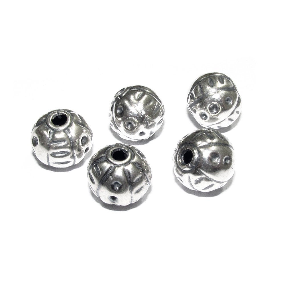 925 sterling silver handmade beads BB77, handmade silver beads, silver beads, Jewelry making, decorative beads, Original beads - 1 piece