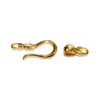 14K Yellow Gold filled Hook Eye Clasps Large, Gold Filled Hook Eye clasp, Jewelry making, 14K Gold Filled clasp, Gold Filled - 1 piece