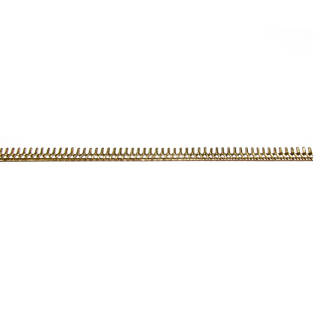 14K Yellow Gold filled Gallery wire, Bezel wire, Gallery ribbon, Gallery pattern, Gold Filled Wire, Jewelry making, Setting - 4 inch (10 cm)