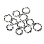 10 pcs/Pkg 925 Sterling Silver Diamond cut Open Jump Rings 20 Gauge (0.8 mm) Inside Diameter 2.5, 3.0, 3.5 mm, Jewelry making, Silver ring