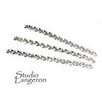 Fine Silver Floral Bezel Wire, Jewelry Making, (7.0x0.5cm)