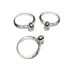 925 sterling silver ring with skull size 5, 6, 7, 8, 9, 10, silver ring, ring with skull, skull, sterling silver, Jewelry making - 1 piece