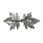 925 Sterling Silver Hook Eye Maple Leaf Clasps, Silver clasp, Jewelry making, Hook eye clasp, Sterling silver, Maple Leaf clasp - 1 piece