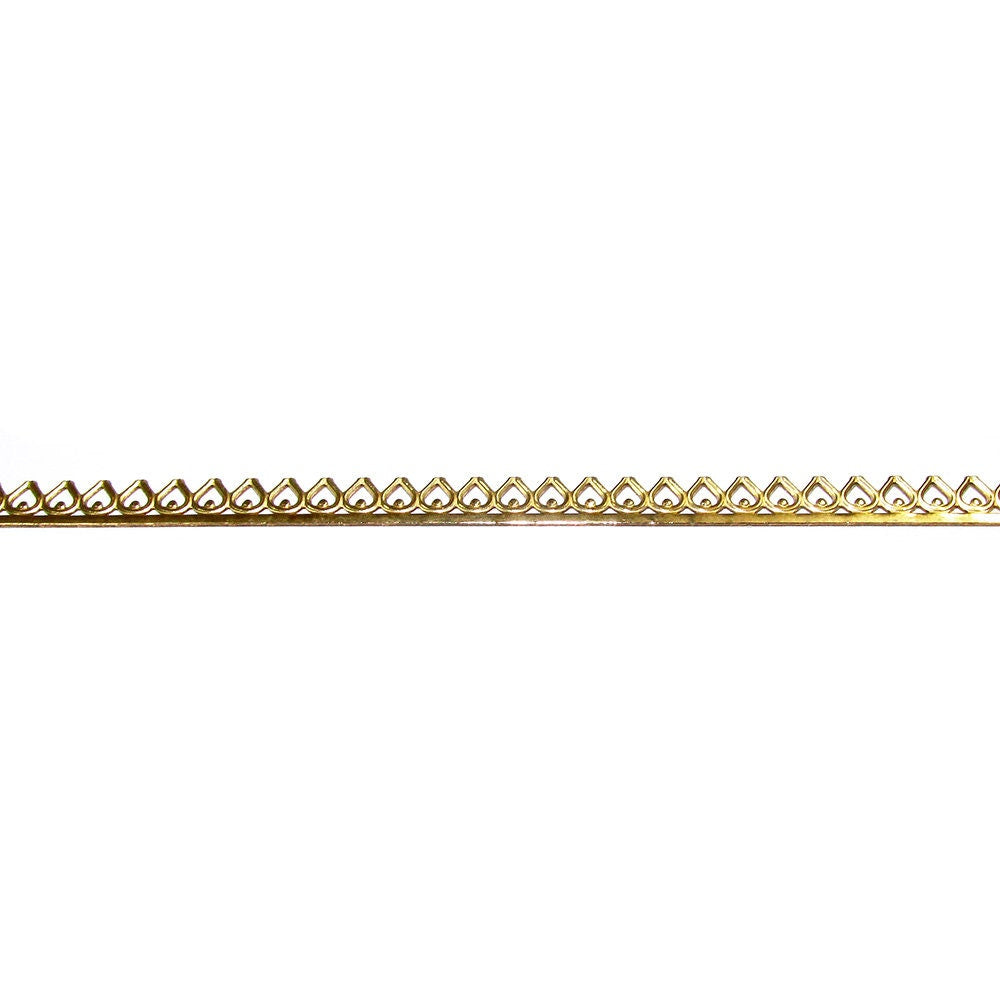 14K Yellow Gold filled Gallery wire, Bezel wire, Gallery ribbon, Gallery pattern, Gold Filled Wire, Jewelry making, Setting - 4 inch (10 cm)