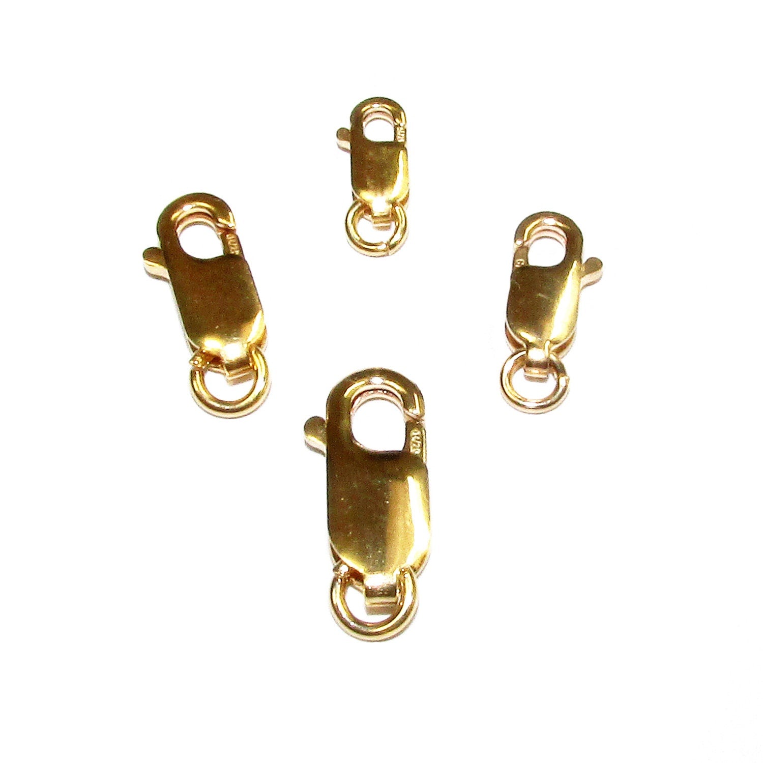14K Yellow Gold Filled Oval Lobster Clasp size 8, 10, 12, 14 mm, Gold Filled Clasp, Lobster clasp, Jewelry making, 14K Gold Filled - 1 piece
