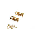 14K Yellow Gold filled Cord End Cap rotating size 2.2 mm, gold filled cap, end caps, jewelry making, cord, cord end caps - 1 pair (2 pieces)