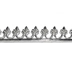 935 Argentium Silver Bezel wire, Gallery wire, Gallery ribbon, Gallery pattern, Jewelry making, Setting, Silver wire - 4 inch (10 cm)