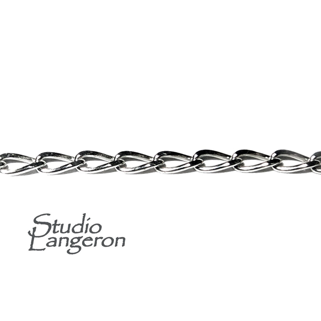 1.3 mm 925 Sterling Silver foxtail chain, foxtail chain, 925 silver shiny chain, Jewelry making, sterling silver chain - 1 Ft (30 cm)