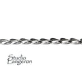 1.3 mm 925 Sterling Silver foxtail chain, foxtail chain, 925 silver shiny chain, Jewelry making, sterling silver chain - 1 Ft (30 cm)