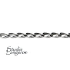 1.3 mm 925 Sterling Silver foxtail chain, foxtail chain, 925 silver shiny chain, Jewelry making, sterling silver chain - 1 Ft (30 cm)