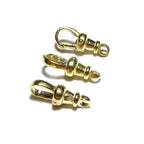 1 piece 14K Yellow solid Gold Albert clasp 13mm Fixed Top Closed loop, Albert clasp, 14K Solid gold, Jewelry making