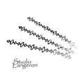 999 Fine silver Casted Bezel wire size 6.5x0.65 cm (2.6 inch), Gallery wire, Setting silver, Gallery pattern, Jewelry making, Wire - 1 piece