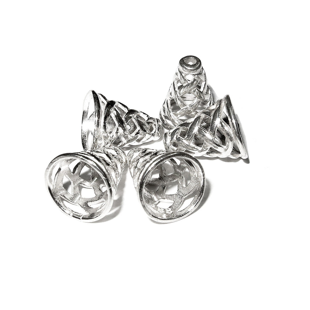925 Sterling silver Bead Cones, Jewelry making, Beading cones, Sterling silver, Silver 925, Lariat, End caps, Silver cone - 1 pair (2 piece)