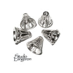 925 Sterling silver Bead Cones, Jewelry making, Beading cones, Sterling silver, Silver 925, Lariat, End caps, Silver cone - 1 pair (2 piece)