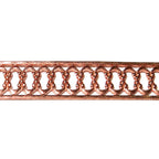 Natural Copper Bezel wire, Gallery wire, Gallery ribbon, Gallery pattern, Natural Copper, Setting, Wire, Jewelry making  - 4 inch (10 cm)