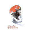 Statement Chalcedony ring 925 sterling silver size 7 1/2, Handmade ring, single copy, 925 sterling silver, Natural Chalcedony, gemstone