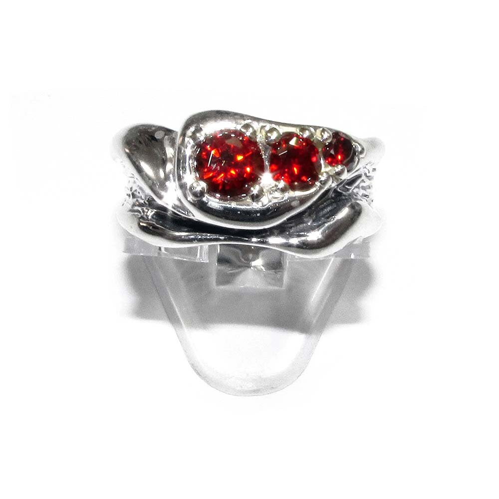 Statement Garnet ring 925 sterling silver size 7 1/2, Handmade ring, single copy, sterling silver, Garnet ring,  silver ring, red gemstone