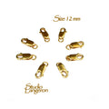 12 mm 14K Yellow Gold Filled Oval Lobster Clasp with open ring, Clasp, Gold Filled Clasps, Jewelry making, Lobster clasps - 1 piece