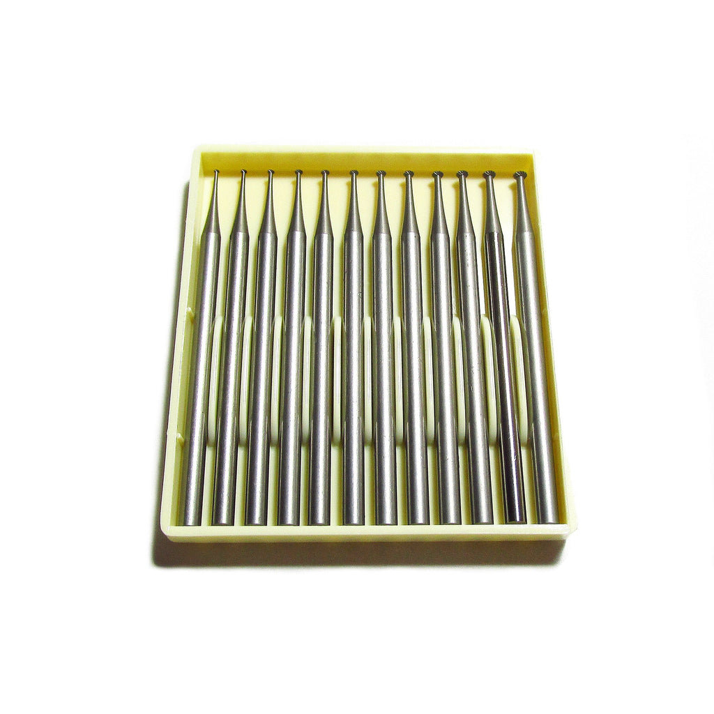 Set Busch Tungsten Vanadium Bearing Bur Set, 0.7–1.8mm 2.35 mm shank, size  Jewelry burs, Busch burs, Jewelry tools - 1 pack (12 pieces)