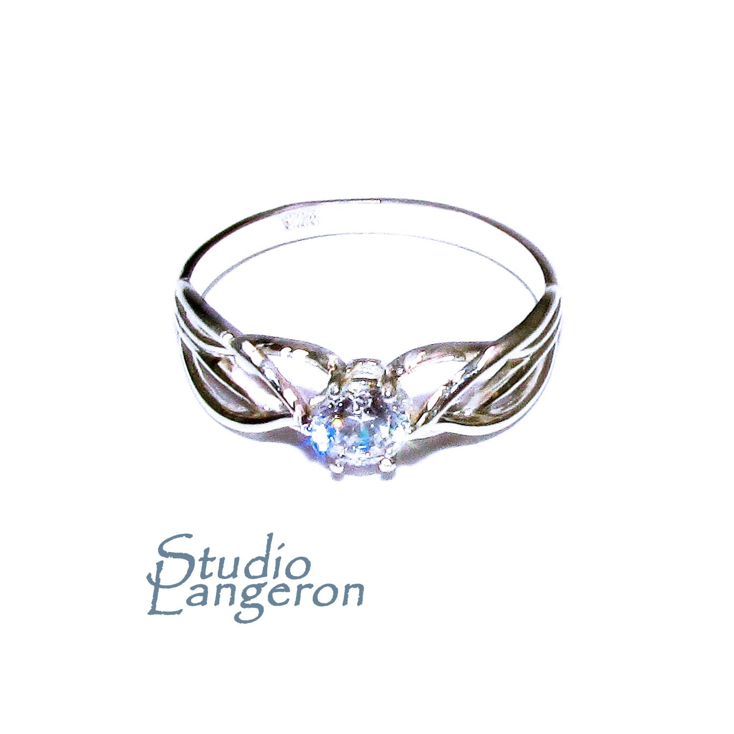 White topaz ring 925 sterling silver size 5, Handmade ring, single copy, sterling silver, White topaz ring, silver ring, Gift ring