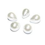 Natural Sea shell pearl Teardrop half drilled Beads size 12x10 mm, Natural shell pearl Matching Half Drilled Beads, Jewelry making - 1 piece