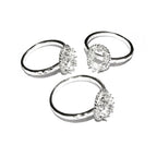 6x8 mm 925 sterling silver blank ring with bezel cup size 5, 6, 7, 8, 9, bezel cup, Setting, blank ring, Jewelry making - 1 piece