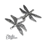 925 Sterling Silver Hook Eye Dragonfly Clasps, Silver clasp, Jewelry making, Hook eye clasp, Sterling silver, Dragonfly clasp - 1 piece