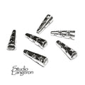 925 Sterling silver Small Bead Cones, Beading, Bead cone, Sterling silver, Jewelry making, Lariat, End caps, Silver cone - 1 pair (2 pieces)