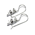 925 sterling silver blank earrings with bezel cup size 6-14 mm, model 3332H, Jewelry making, Setting, base earrings - 1 pair (2 pieсes)