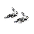 925 Sterling Silver Fold-Over Magnetic Clasp, Magnetic clasp, Clasp, Silver clasp, Round clasp, Jewelry making, 925 silver clasp - 1 piece