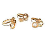 14K Yellow gold filled open blank ring with bezel cup 8 mm, base ring, Gold filled ring, bezel cup, Jewelry making, setting - 1 piece