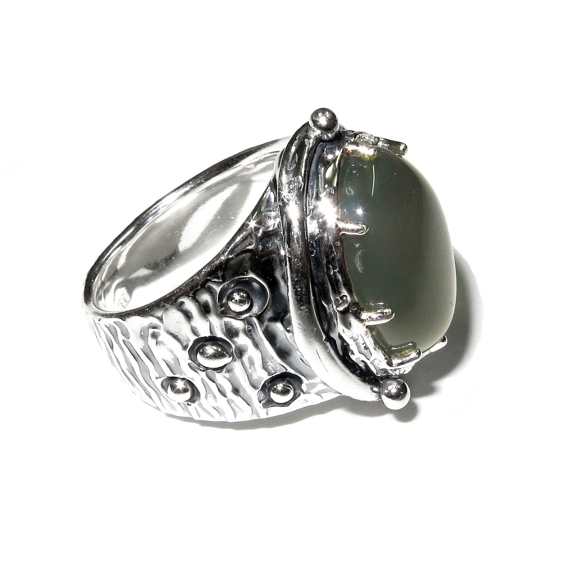 Statement moonstone ring 925 sterling silver size 7, Handmade ring, single copy, 925 sterling silver, Natural Gray moonstone, gemstone