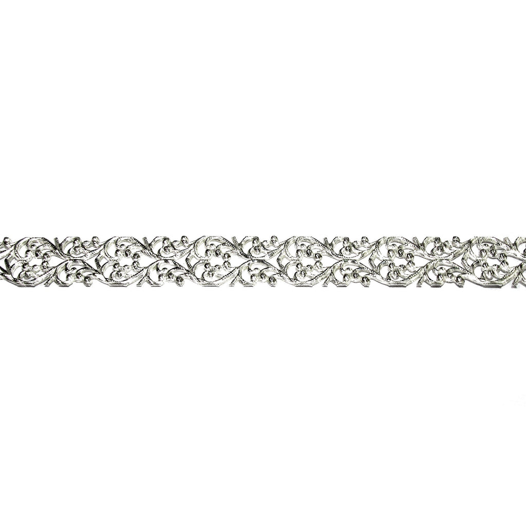 935 Argentium Silver Bezel wire, Gallery wire, Gallery ribbon, Gallery pattern, Argentium silver, Jewelry making, Silver - 4 inch (10 cm)
